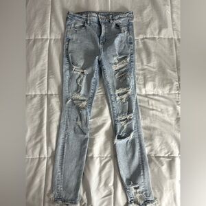 American eagle super hi rise Jeggings 10 reg.
